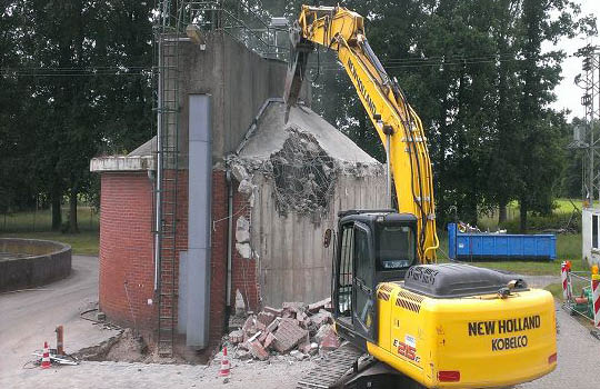 Abriss eines Faulturms