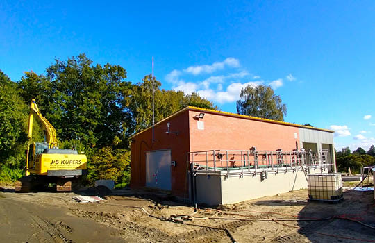 Bauarbeiten an der Kläranlage Salzbergen
